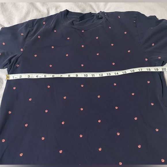 Scotch & Soda Navy Tee with Pink Dots - Picture 5 of 6